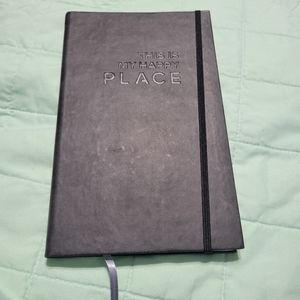 THIS IS MY HAPPY PLACE Italian Blank lined journal